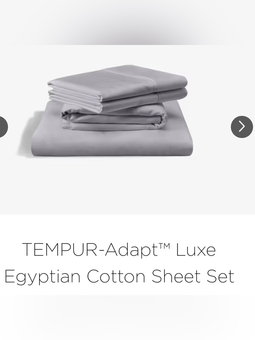TEMPUR-Adapt™ Luxe Egyptian Cotton Sheet Set